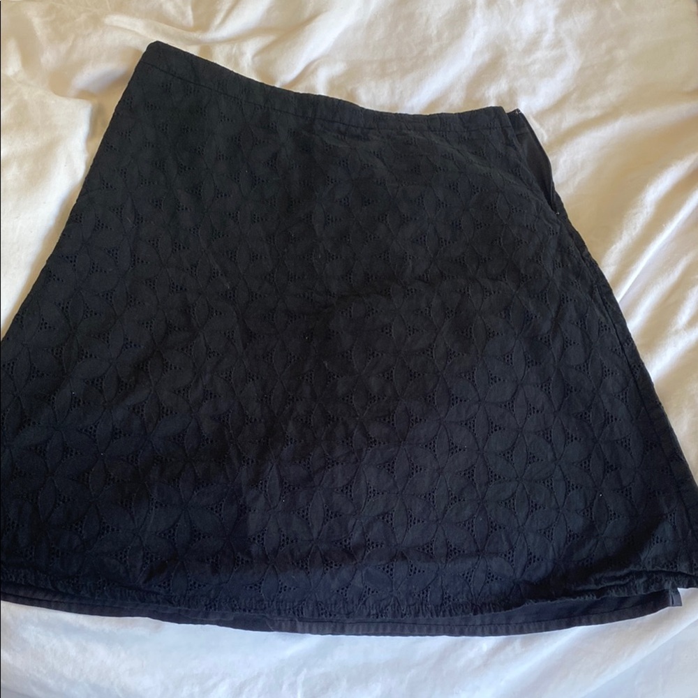 Talbots Blue A-Line Mini Skirt Casual